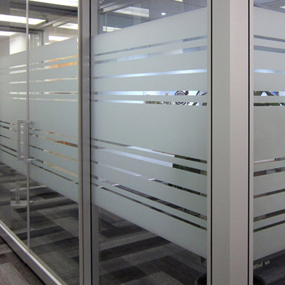 Custom Frosted Privacy Film for Offices ABL Imaging Calgary